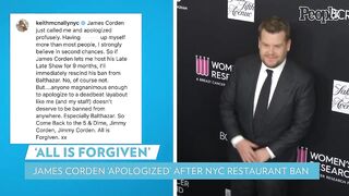 James Corden "Apologized Profusely" After Being Banned from N.Y.C. Restaurant, Says Owner | PEOPLE