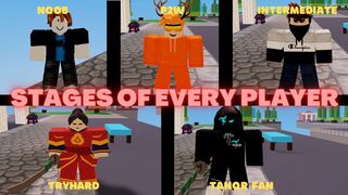 The 5 Stages Of EVERY Bedwars Player (Roblox)