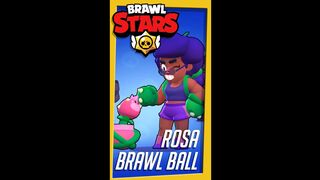 Brawl Ball with ROSA is BROKEN! ⚽ | Brawl Stars #shorts