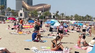 Barcelona beach walk ????????beach Somorrostro