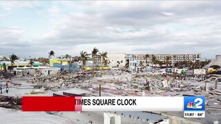 Iconic Times Square clock on Fort Myers Beach destroyed by Hurricane Ian