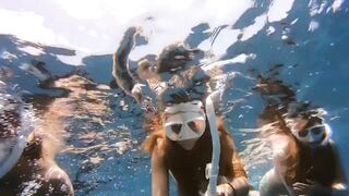 Deep Underwater Girl Swimming | Bikini Girls Swimming In Underwater 107 | Underwater Official 10M