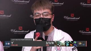 PSG LGD y` interview "ENCOURAGES US A LOT" after BOOM games TI11 The International 2022