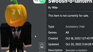 FREE ACCESSORY! HOW TO GET Swoosh-o-lantern! (ROBLOX NIKELAND????[Ghost Hunt!]????)