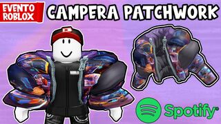 CONSIGUE CAMPERA PATCHWORK PUFFER GRATIS en ROBLOX | EVENTO SPOTIFY ISLAND ????