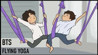 BTS Animation - Flying Yoga!