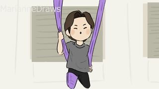 BTS Animation - Flying Yoga!