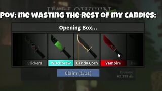 SPENDING 100K CANDIES ON THE NEW HALLOWEEN BOX.. [Roblox mm2]