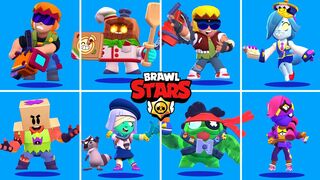 NEW BRAWLER BUSTER & ALL NEW SKINS ANIMATION BRAWL STARS