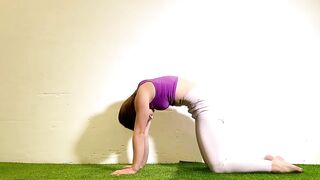 Yoga Flexibility. Oversplit with Yoga. Stretching time. Gymnastics. Contortion workout