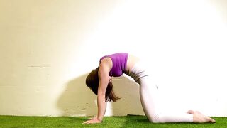 Yoga Flexibility. Oversplit with Yoga. Stretching time. Gymnastics. Contortion workout