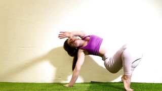 Yoga Flexibility. Oversplit with Yoga. Stretching time. Gymnastics. Contortion workout