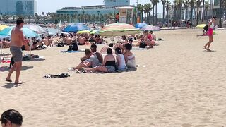 Barcelona beach walk ????????beach Sant Sebastia