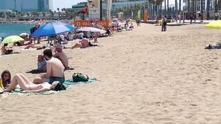 Barcelona beach walk ????????beach Sant Sebastia