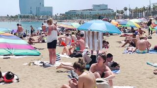 Barcelona beach walk ????????beach Sant Sebastia