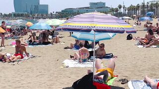 Barcelona beach walk ????????beach Sant Sebastia