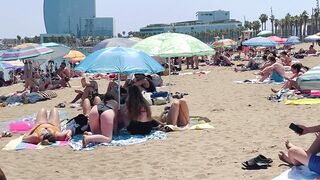 Barcelona beach walk ????????beach Sant Sebastia