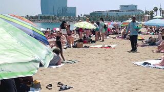 Barcelona beach walk ????????beach Sant Sebastia