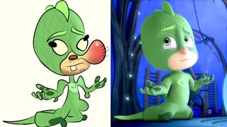 Funny Pj masks drawing meme - gekko & catboy & Owlette funny moments - Disney cartoon pj masks