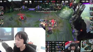 [Compilation] Casters & Streamers' reactions to Deft's 1HP backdoor | DRX vs EDG | Worlds 2022