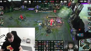 [Compilation] Casters & Streamers' reactions to Deft's 1HP backdoor | DRX vs EDG | Worlds 2022