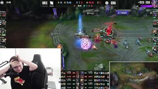 [Compilation] Casters & Streamers' reactions to Deft's 1HP backdoor | DRX vs EDG | Worlds 2022