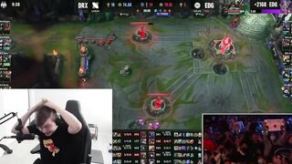 [Compilation] Casters & Streamers' reactions to Deft's 1HP backdoor | DRX vs EDG | Worlds 2022