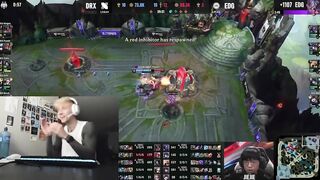 [Compilation] Casters & Streamers' reactions to Deft's 1HP backdoor | DRX vs EDG | Worlds 2022