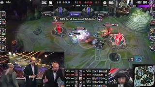 [Compilation] Casters & Streamers' reactions to Deft's 1HP backdoor | DRX vs EDG | Worlds 2022