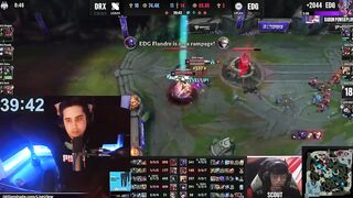 [Compilation] Casters & Streamers' reactions to Deft's 1HP backdoor | DRX vs EDG | Worlds 2022