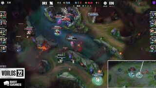 [Compilation] Casters & Streamers' reactions to Deft's 1HP backdoor | DRX vs EDG | Worlds 2022