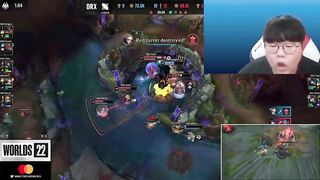 [Compilation] Casters & Streamers' reactions to Deft's 1HP backdoor | DRX vs EDG | Worlds 2022