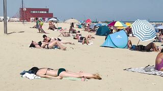 Barcelona beach walk ????????beach Bogatell