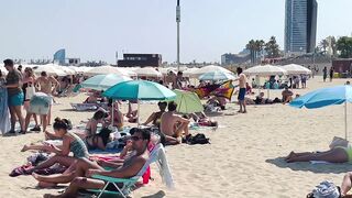 Barcelona beach walk ????????beach Bogatell