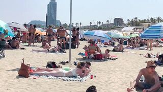 Barcelona beach walk ????????beach Bogatell