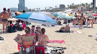 Barcelona beach walk ????????beach Bogatell