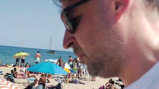 Barcelona beach walk ????????beach Bogatell