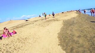 Canarias Walking beach where the #topless is optional with Chill Music #VR #4K #video4k