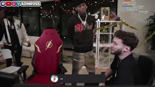 NLE Choppa PRESSES Adin Ross on Stream