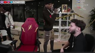 NLE Choppa PRESSES Adin Ross on Stream