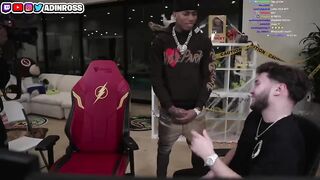 NLE Choppa PRESSES Adin Ross on Stream