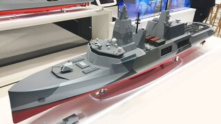 Adaptable Strike Frigate and Type 26 Frigate models on show at Euronaval expo