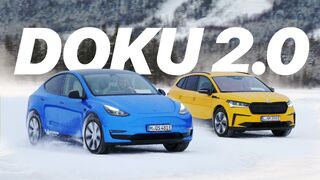 Tesla Model Y vs. Enyaq vs. Nordkap im Winter! - TRAILER