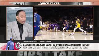 Kawhi Leonard is a PRO AT MISSING GAMES ???? - Stephen A. | First Take