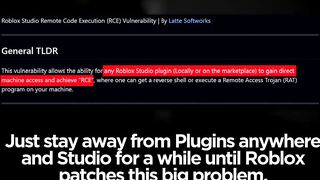 ROBLOX STUDIO PLUGINS WERE HACKED