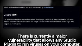 ROBLOX STUDIO PLUGINS WERE HACKED