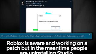 ROBLOX STUDIO PLUGINS WERE HACKED