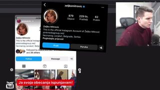 TRENUTAK KAD JE SHARKE SAZNAO KO JE MITROVICU VRATIO INSTAGRAM !!