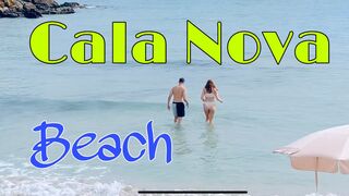 [4k] CALA NOVA BEACH - OCTOBER FOOTAGE | WALK TOUR