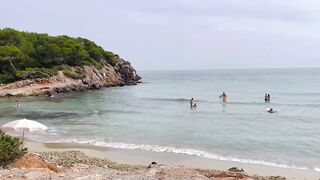 [4k] CALA NOVA BEACH - OCTOBER FOOTAGE | WALK TOUR